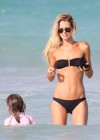 Sarah Brandner in a Bikini on the beach in Miami